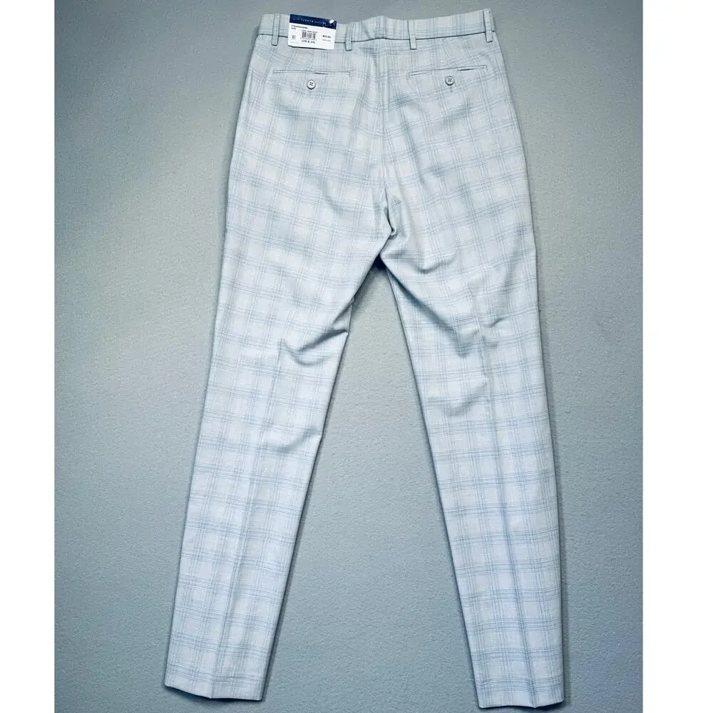 Tommy Hilfiger Mens Modern Fit Light Grey Dress Pant Light gray 32X34 $95